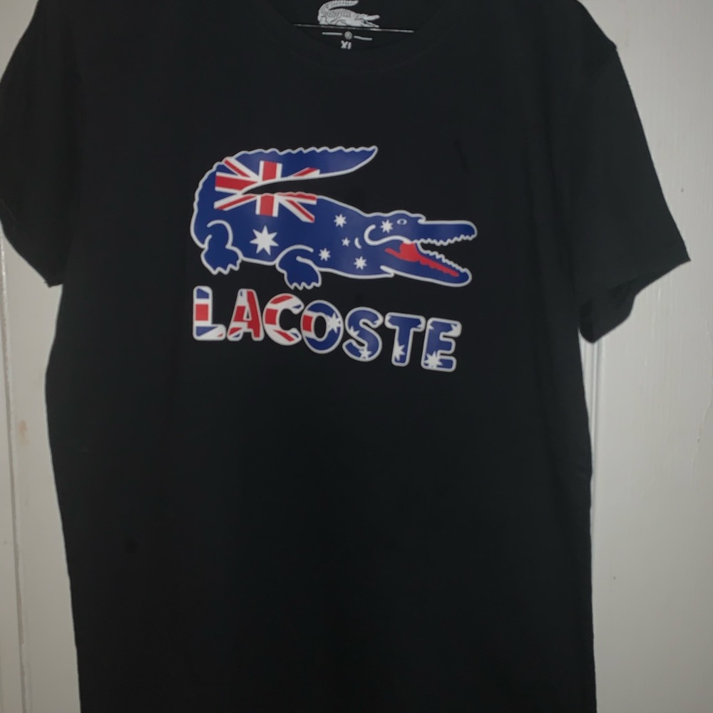 British flag  Lacoste t-shirt size xl